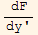 dF/dy '