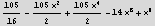 105/16 - (105 x^2)/2 + (105 x^4)/2 - 14 x^6 + x^8